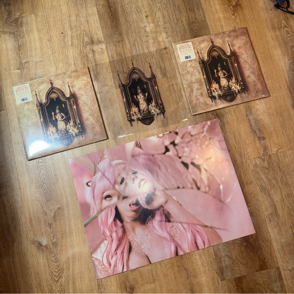 Melanie Martinez Hades PLUM AURA BLUE VINYL LIMITED 2026 Clear Sleeve Poster NEW